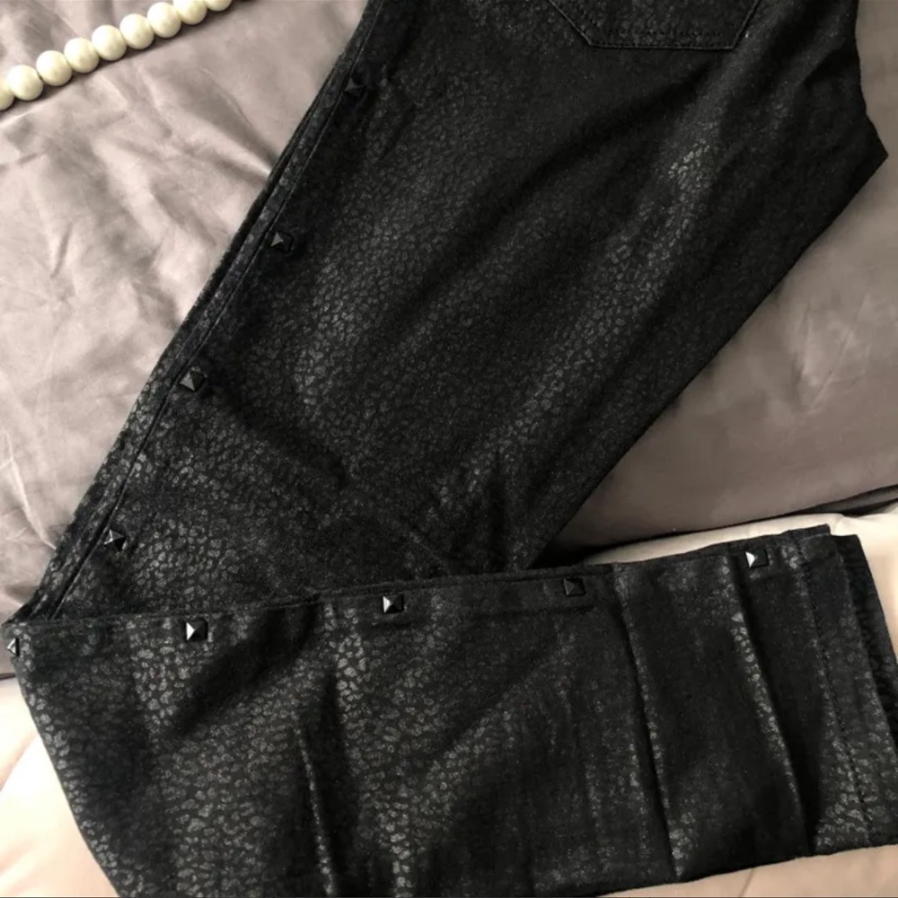 NWOT| Shiny Animal Print Jeans - Picture 3 of 10